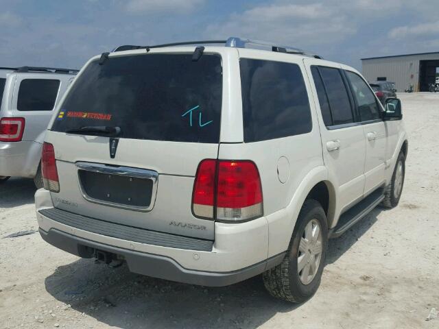 5LMEU88HX4ZJ34947 - 2004 LINCOLN AVIATOR 白色 照片 4