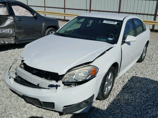 2G1WB5EKXA1251845 - 2010 CHEVROLET IMPALA LT WHITE photo 2