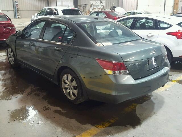 1HGCP26808A035923 - 2008 HONDA ACCORD EXL GREEN photo 3