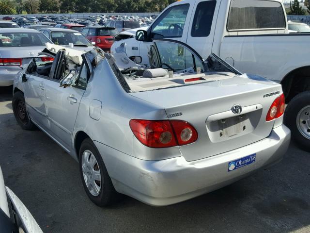 1NXBR32E57Z787034 - 2007 TOYOTA COROLLA CE SILVER photo 3