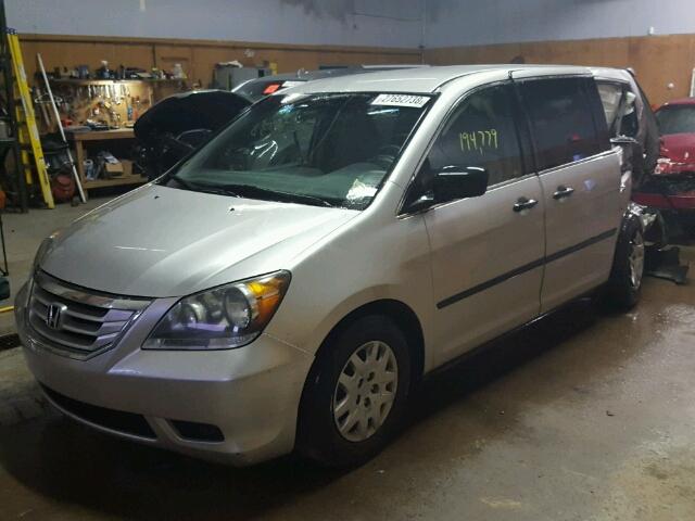 5FNRL38228B079786 - 2008 HONDA ODYSSEY LX SILVER photo 2