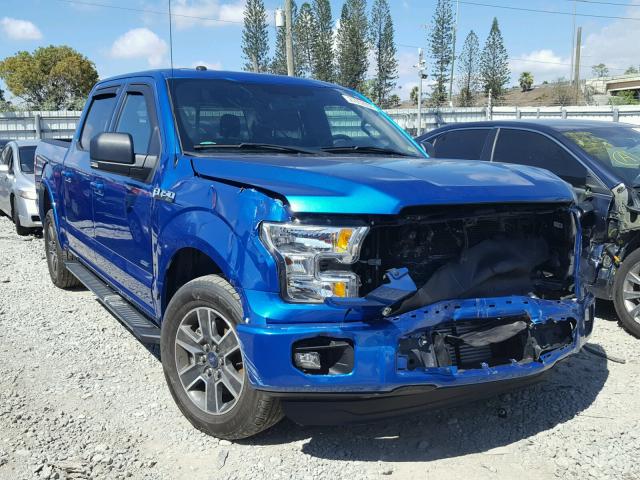 1FTEW1CP7GFB74965 - 2016 FORD F150 SUPER BLUE photo 1