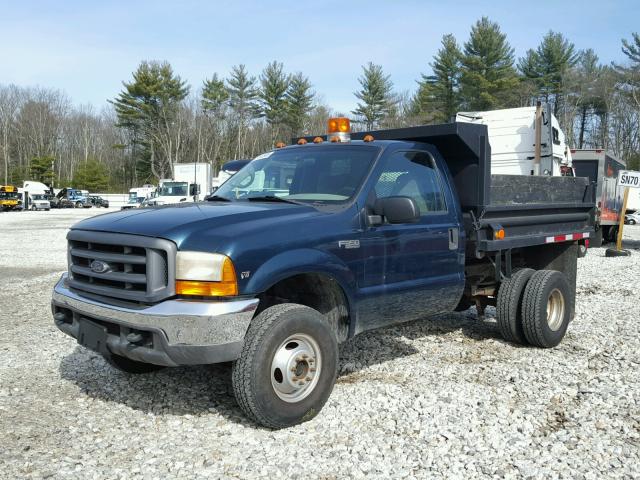 1FDWF37L4XEC15609 - 1999 FORD F350 SUPER GREEN photo 2