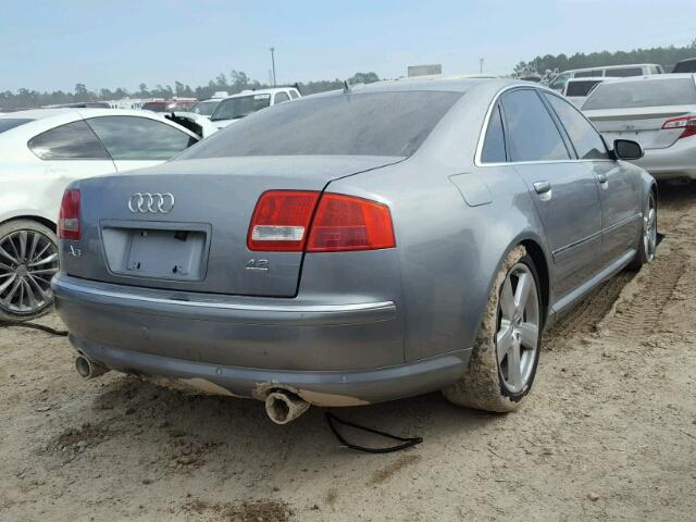 WAULL44E06N025569 - 2006 AUDI A8 4.2 QUA SILVER photo 4