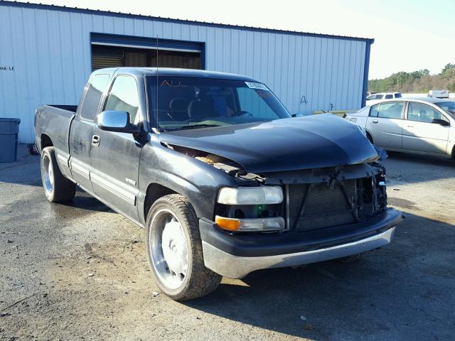 2GCEC19V121186009 - 2002 CHEVROLET SILVERADO BLACK photo 1