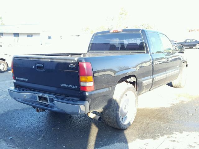 2GCEC19V121186009 - 2002 CHEVROLET SILVERADO BLACK photo 4