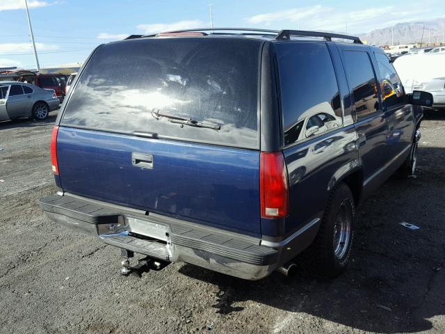 1GNEC13R2XJ363263 - 1999 CHEVROLET TAHOE BLUE photo 4