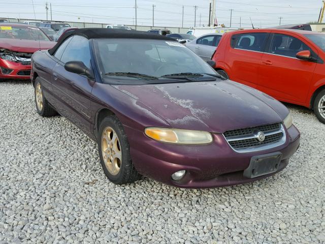 3C3EL55H3WT330529 - 1998 CHRYSLER SEBRING JX PURPLE photo 1