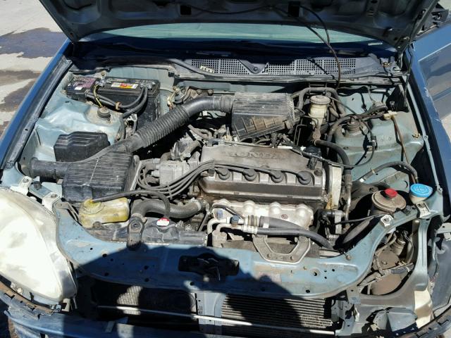 2HGEJ6619YH536864 - 2000 HONDA CIVIC BASE BLUE photo 7