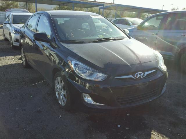 KMHCU4AE5CU225106 - 2012 HYUNDAI ACCENT GLS BLACK photo 1