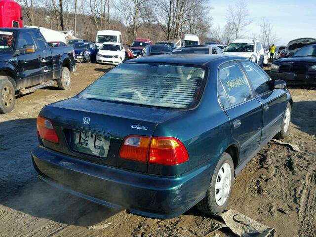 2HGEJ657XXH574057 - 1999 HONDA CIVIC LX GREEN photo 4