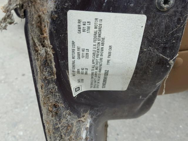 1G1NE52M8W6182002 - 1998 CHEVROLET MALIBU LS ბურგუნდია ფოტო 10