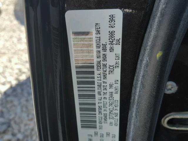 3D73M4CL7AG153444 - 2010 DODGE RAM 3500 BLACK photo 10