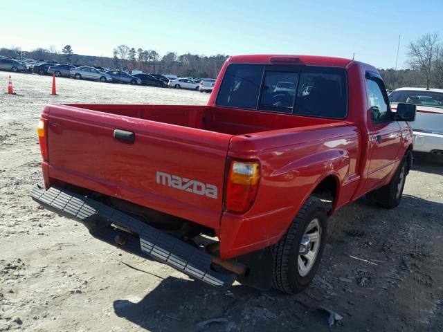 4F4YR12D87PM04056 - 2007 MAZDA B2300 RED photo 4