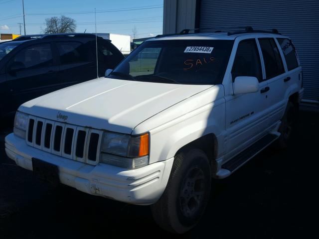 1J4GZ78Y1VC710287 - 1997 JEEP GRAND CHER WHITE photo 2