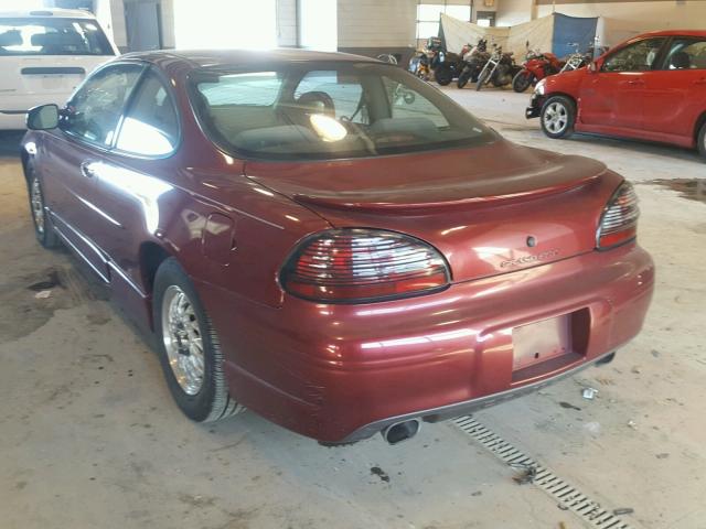 1G2WP12K9YF237822 - 2000 PONTIAC GRAND PRIX წითელი ფოტო 3