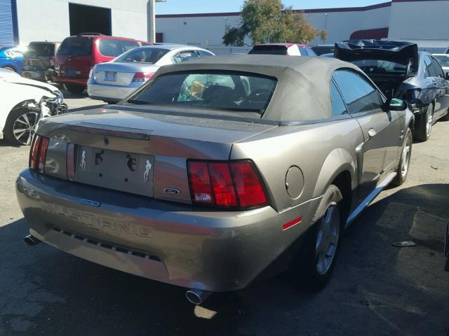 1FAFP44451F264250 - 2001 FORD MUSTANG GOLD photo 4