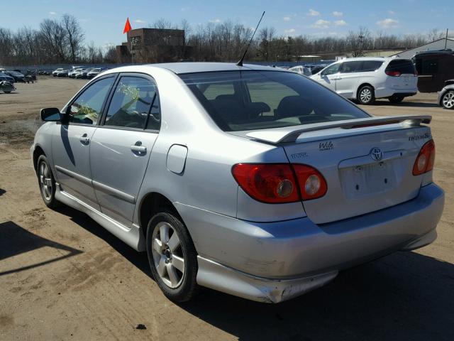 2T1BR32E58C888710 - 2008 TOYOTA COROLLA CE SILVER photo 3