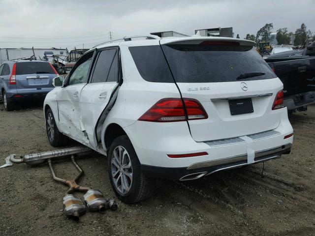 4JGDA5JB9HA862940 - 2017 MERCEDES-BENZ GLE 350 WHITE photo 3