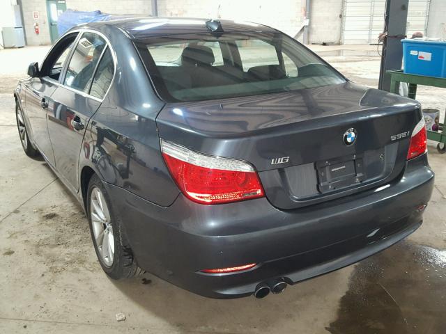 WBANV93509C133658 - 2009 BMW 535 XI GRAY photo 3