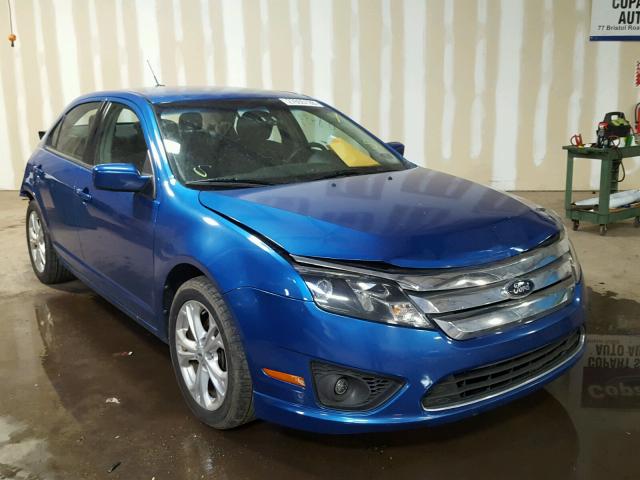 3FAHP0HG4CR422105 - 2012 FORD FUSION SE BLUE photo 1