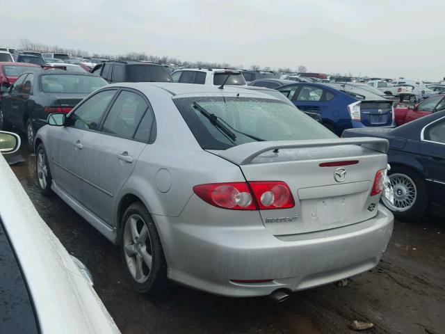 1YVHP84D755M12821 - 2005 MAZDA 6 S SILVER photo 3