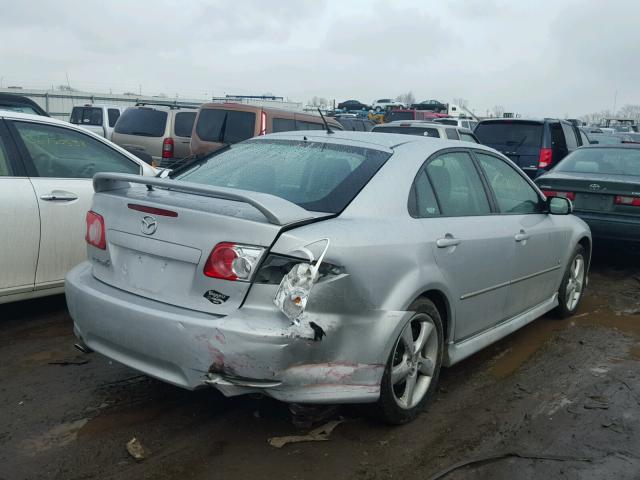 1YVHP84D755M12821 - 2005 MAZDA 6 S SILVER photo 4