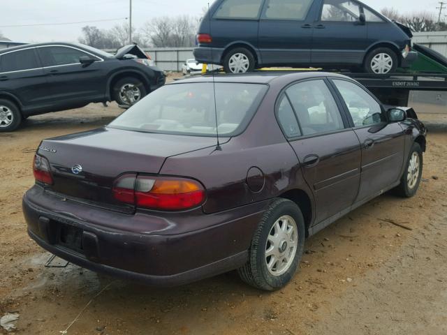 1G1NE52M8XY101327 - 1999 CHEVROLET MALIBU LS MAROON photo 4