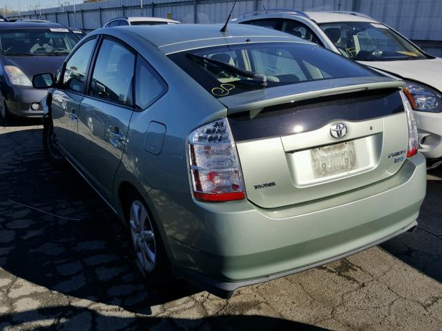 JTDKB20UX77564614 - 2007 TOYOTA PRIUS GREEN photo 3