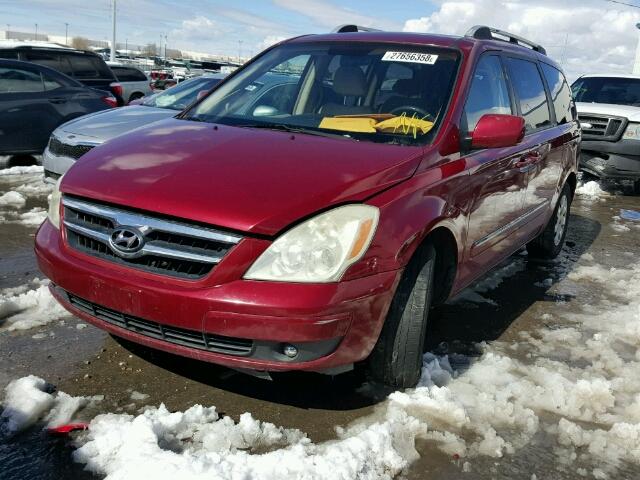 KNDMC233176027726 - 2007 HYUNDAI ENTOURAGE RED photo 2