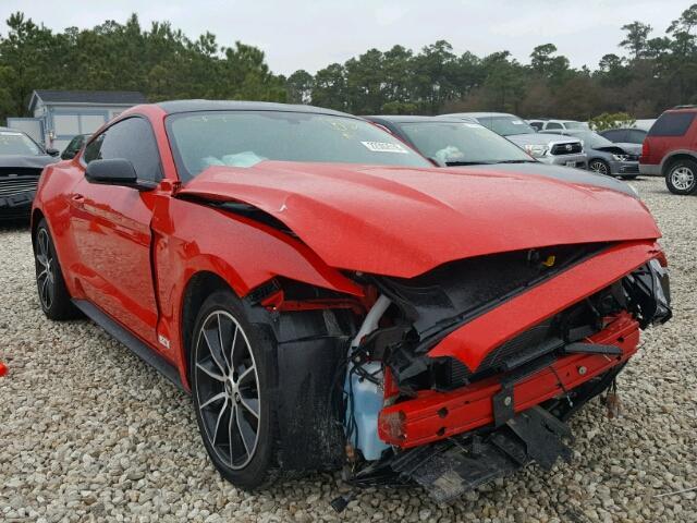 1FA6P8TH2H5344102 - 2017 FORD MUSTANG RED photo 1