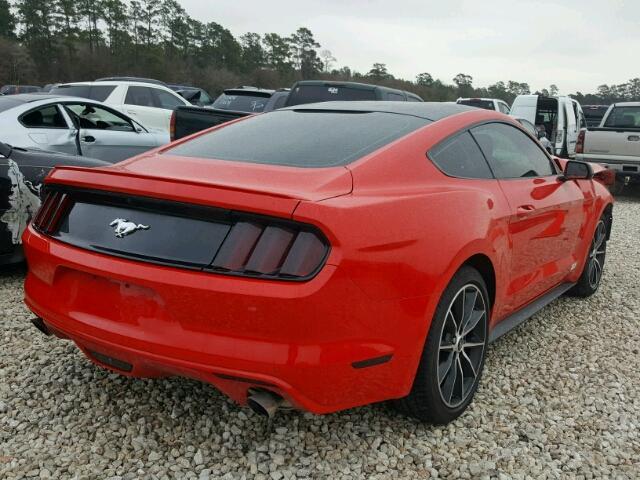 1FA6P8TH2H5344102 - 2017 FORD MUSTANG RED photo 4