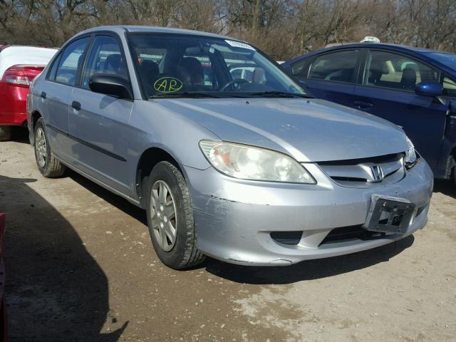 2HGES16395H547652 - 2005 HONDA CIVIC DX V SILVER photo 1