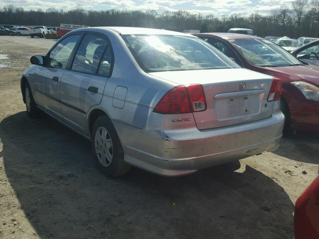 2HGES16395H547652 - 2005 HONDA CIVIC DX V SILVER photo 3