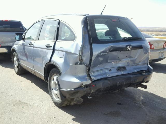 3CZRE38398G704711 - 2008 HONDA CR-V LX BLUE photo 3