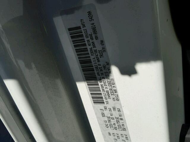 3C6URVJG9GE101515 - 2016 RAM PROMASTER 白色 照片 10