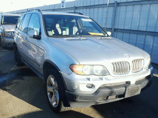 5UXFB53584LV05117 - 2004 BMW X5 4.4I SILVER photo 1