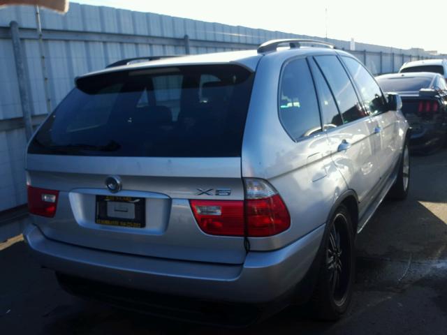 5UXFB53584LV05117 - 2004 BMW X5 4.4I SILVER photo 4