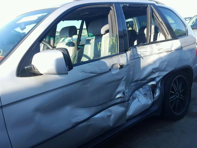 5UXFB53584LV05117 - 2004 BMW X5 4.4I SILVER photo 9