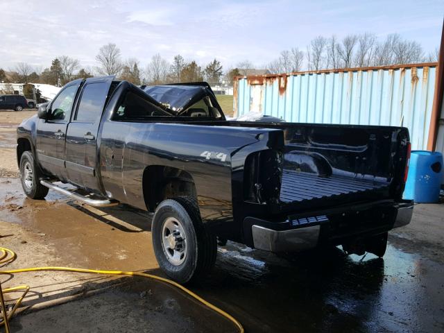 1GCHK23K18F223260 - 2008 CHEVROLET SILVERADO BLACK photo 3