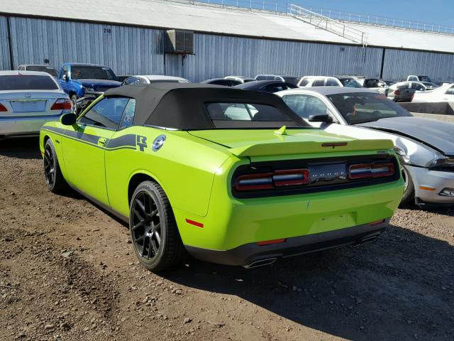 2C3CDZBT7FH861181 - 2015 DODGE CHALLENGER TWO TONE photo 3