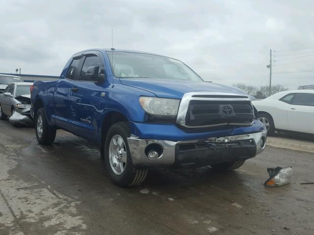 5TFRM5F17AX006587 - 2010 TOYOTA TUNDRA DOU BLUE photo 1