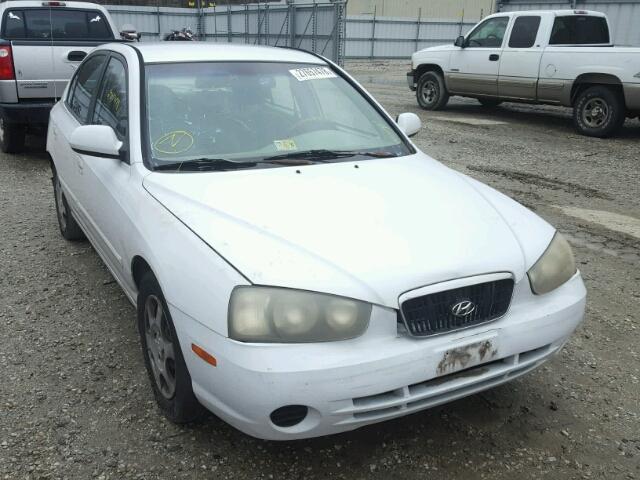 KMHDN45D22U330008 - 2002 HYUNDAI ELANTRA GL WHITE photo 1