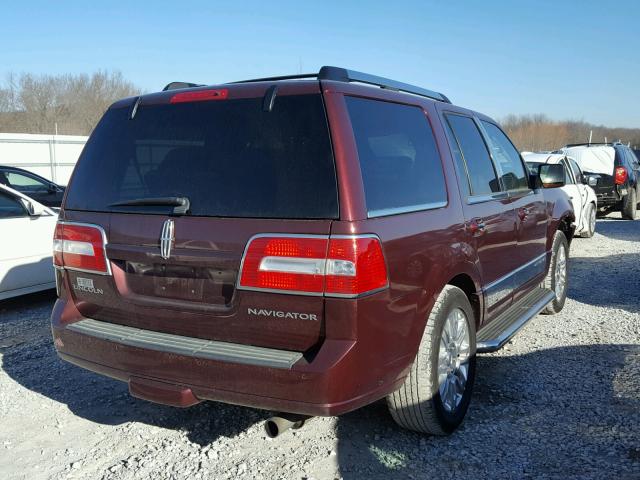 5LMJJ2J56AEJ09633 - 2010 LINCOLN NAVIGATOR წითელი ფოტო 4