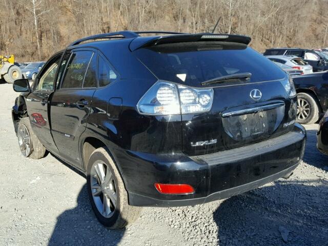 JTJHW31U772033139 - 2007 LEXUS RX 400H BLACK photo 3