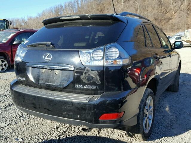 JTJHW31U772033139 - 2007 LEXUS RX 400H BLACK photo 4