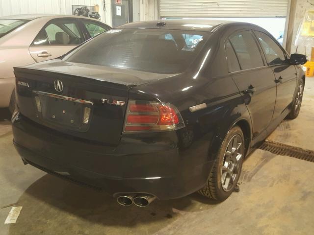 19UUA76597A007531 - 2007 ACURA TL TYPE S BLACK photo 4