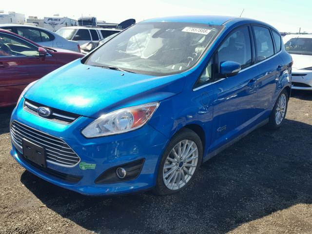 1FADP5CU9DL537808 - 2013 FORD C-MAX PREM BLUE photo 2