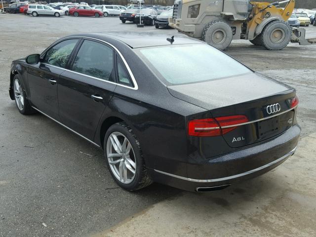 WAU32AFD6FN028854 - 2015 AUDI A8 L QUATT BLACK photo 3