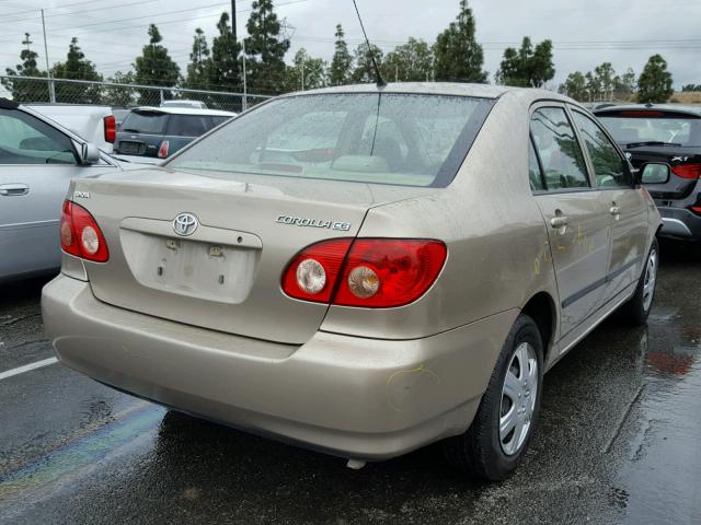 1NXBR32EX6Z618125 - 2006 TOYOTA COROLLA CE GOLD photo 4